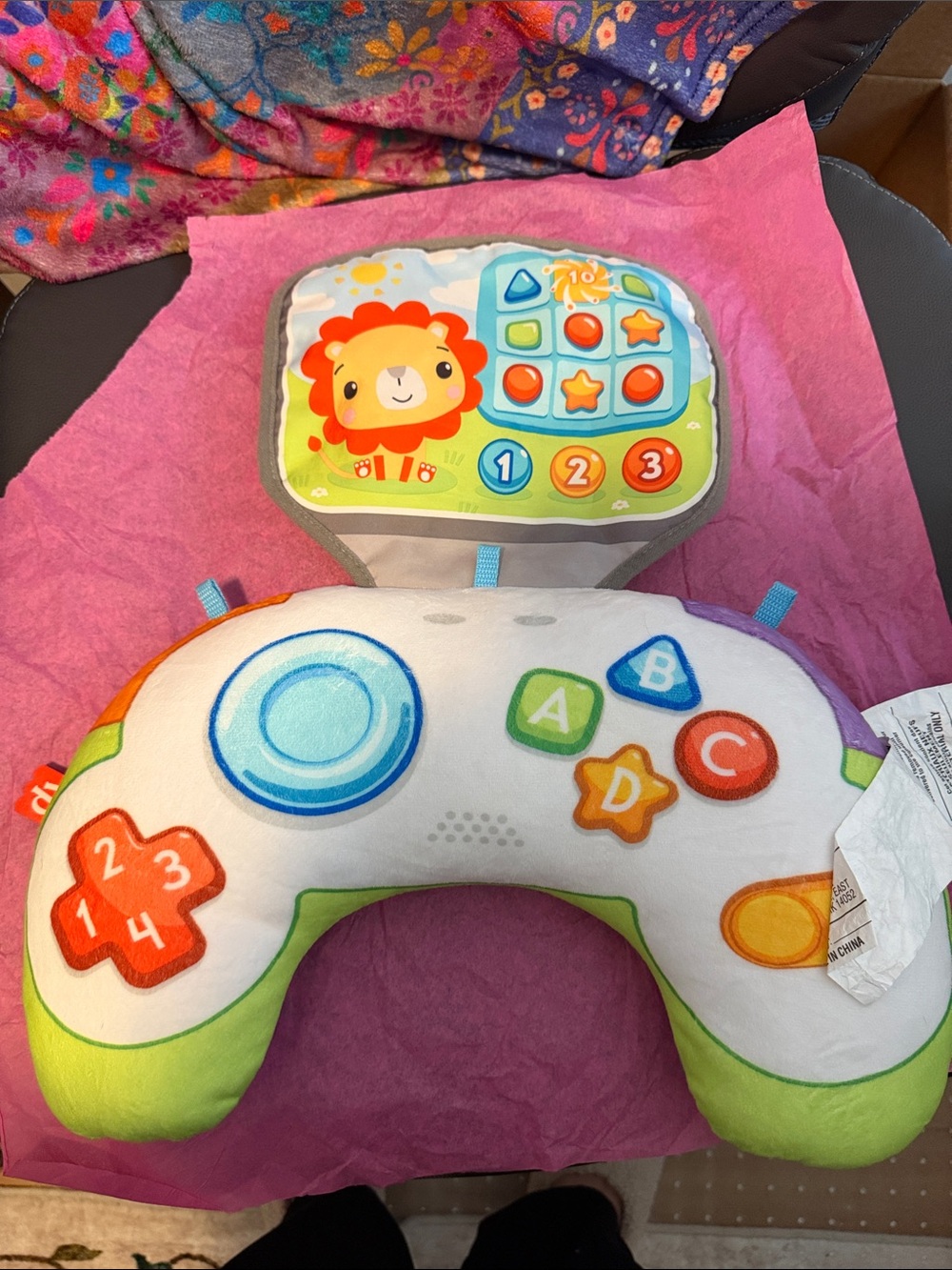 Plush Learning Game Controller Toy - Multicolor
